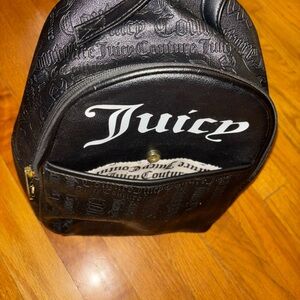 Juicy Couture Black Embossed Backpack